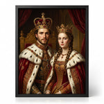 Portrait Couple Royal personnalisé 👑