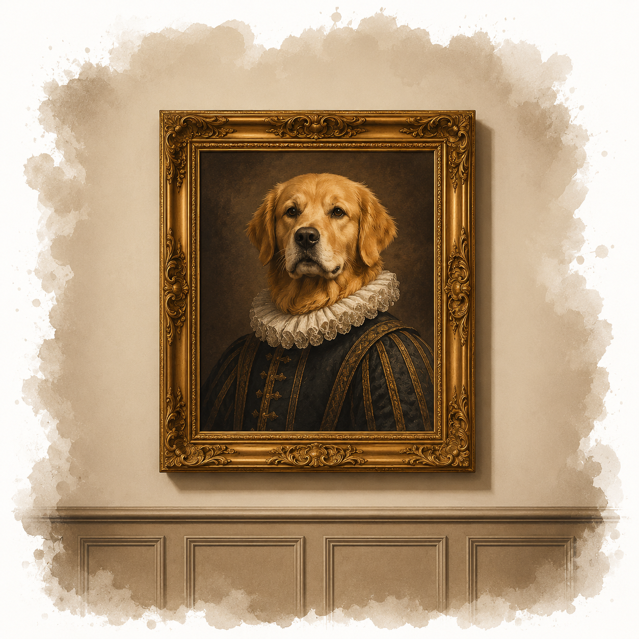 👑 Poster Encadré — Portrait Royal de Saint-Valentin ❤️ — Édition limitée