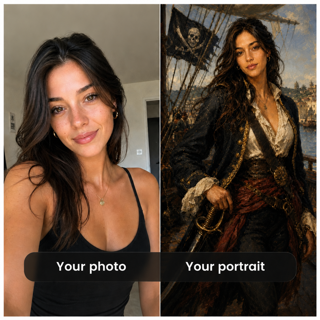 Custom Pirate portrait