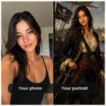 Custom Pirate portrait