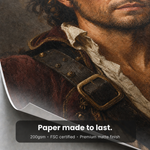 Custom Pirate portrait, framed