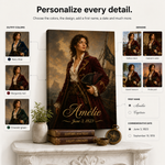Custom Pirate portrait, close-up