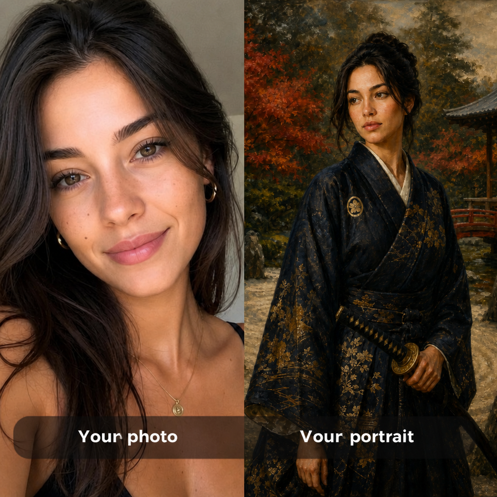 [en] Custom Samurai portrait, detail