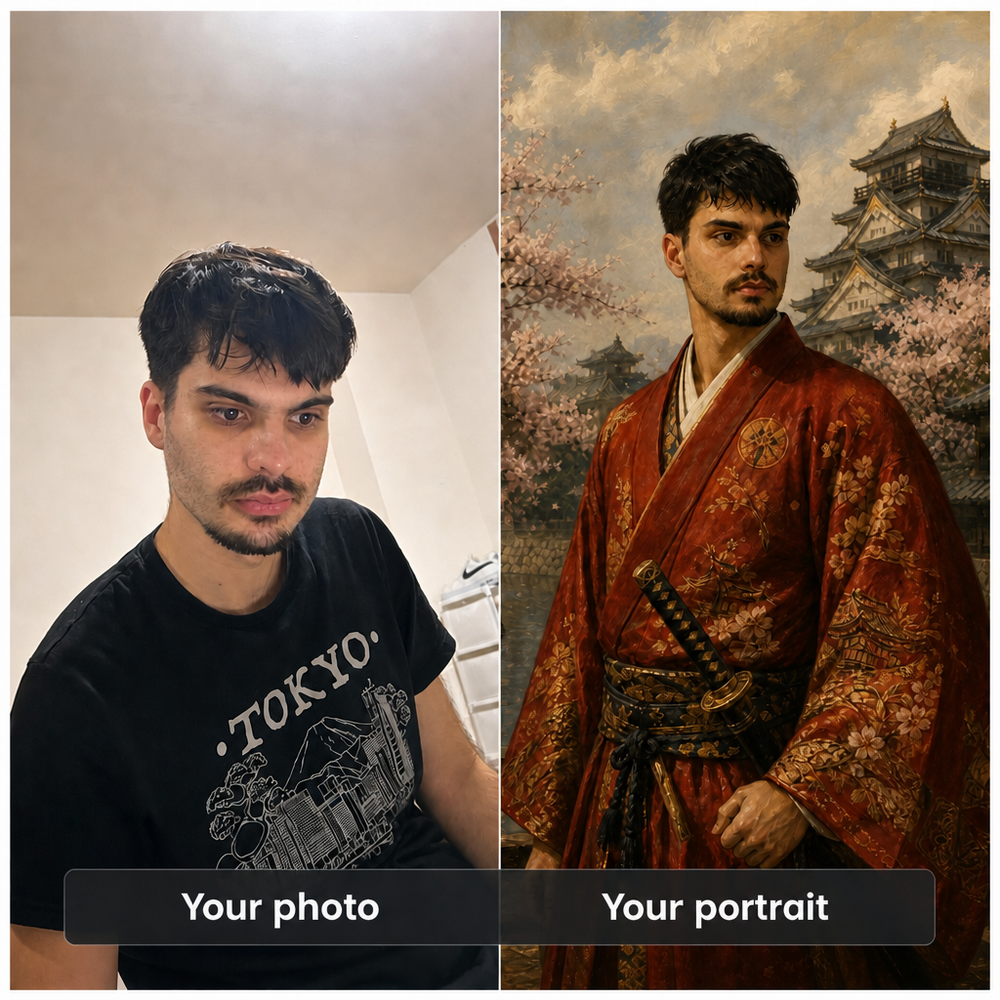 [en] Custom Samurai portrait