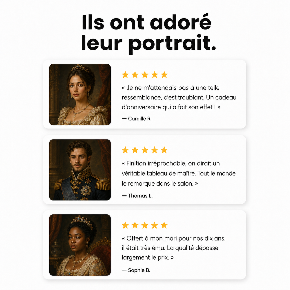 [fr] Ils ont adoré leur portrait