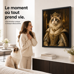 Le moment où tout prend vie : portrait Reine