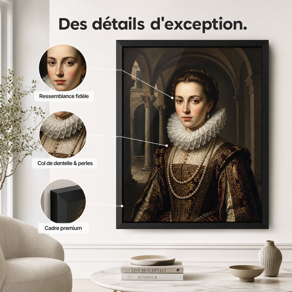 Des détails d'exception : portrait Renaissance